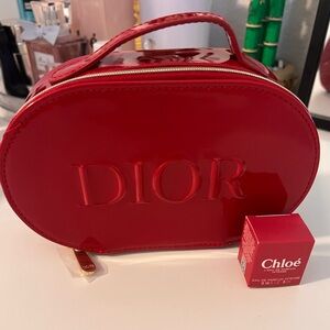 Dior Red Holiday Bag Pouch